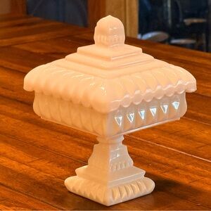 Elegant Milk Glass candy dish